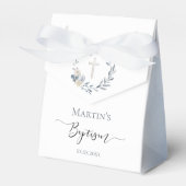 Doop waterverf bloemenkrans bedankdoosjes (Voorkant Zijde)