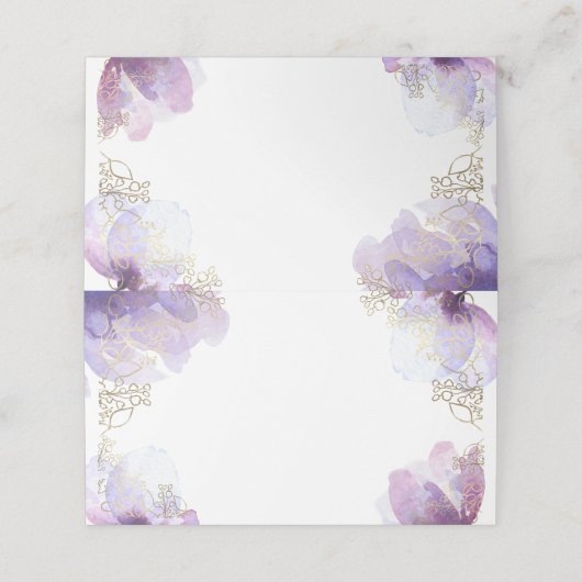 Doop waterverf plaatskaartje (Buitenkant ongevouwen)