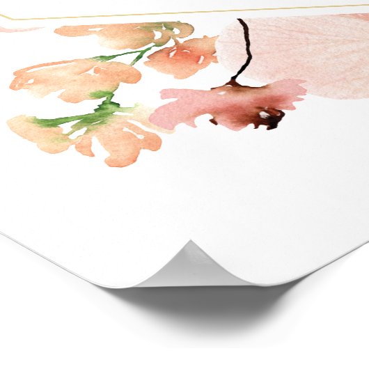 Doop welkomstbord in het Spaans Poster (Hoek)