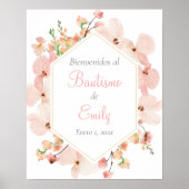 Doop welkomstbord in het Spaans Poster (Voorkant)