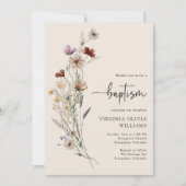 Doop Wildbloemen Kaart (Voorkant)