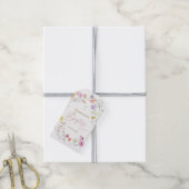 Doop wilde bloemen cadeau labels cadeaulabel (Met Touw)
