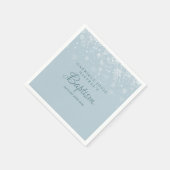 Doop Winter Sneeuwvlokken Servet (Hoek)