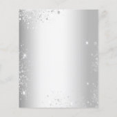 Doop zilveren blush bloesem eucalyptus uitnodiging (Achterkant)