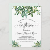 Doopaankondiging Groen Gender Neutraal Kaart (Voorkant / Achterkant)