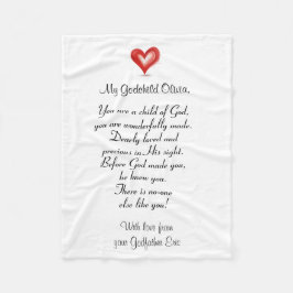 Doopcadeau / Doopcadeau aan petekind, Fleece Deken