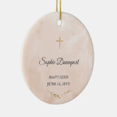 Doopcadeau voor meisje - Aangepaste doopcadeau Keramisch Ornament (Rechts)