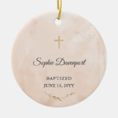 Doopcadeau voor meisje - Aangepaste doopcadeau Keramisch Ornament (Voorkant)