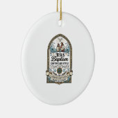 Doopcertificaat Jezus Stijl Jezus Doop Cert Keramisch Ornament (Rechts)