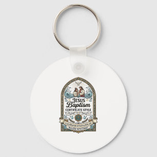 Doopcertificaat Stijl Jezus Doop Certificaat Sleutelhanger