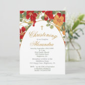 Doopdoop afgebrande Oranje boogbloemen Kaart (Staand voorkant)