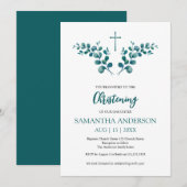 Doopdoop Eucalyptus Groen minimalistisch Kaart (Voorkant / Achterkant)