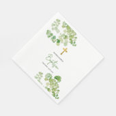 doopdoop jongetje meisje Waterverf groen Servet (Hoek)