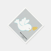 Doopduif * Achtergrondkleur kiezen Servetten (Hoek)