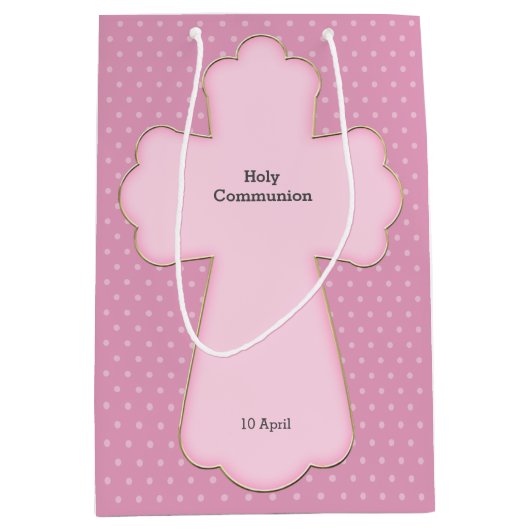 Doopend kruis meisje * kiezen achtergrondkleur medium cadeauzakje (Voorkant)