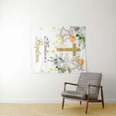 Doopengelen Goud Glitter Geslachtsneutraal Wandkleed (In Situ (horizontaal))