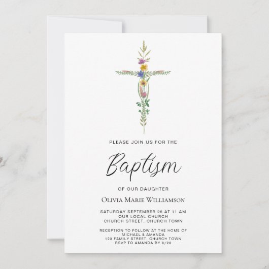 Doopfeest Kaart (Voorkant)