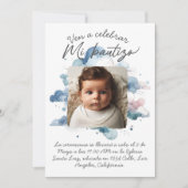 Doopfeest met Spaanse waterverf foto Kaart (Voorkant)