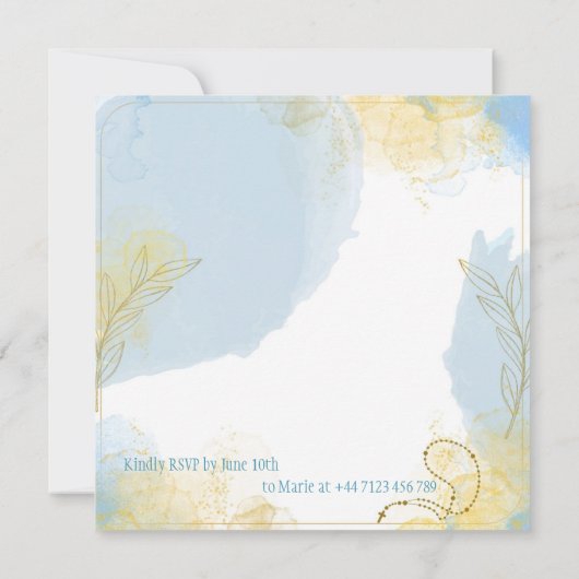 Doopfeest uitnodiging (Achterkant)