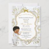 Doopfeest van een baby jongen Communie Doop Bijbel Kaart (Voorkant)