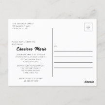 Doopfeest voor doopsel Post Kaart