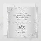 Doopfeestje voor meisje wit roze kaart (Achterkant)