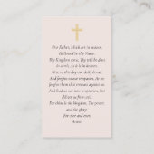 Doopfoto Keepsake Prayer Kaart Contactkaartje (Achterkant)