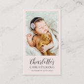 Doopfoto Keepsake Prayer Kaart Contactkaartje (Voorkant)