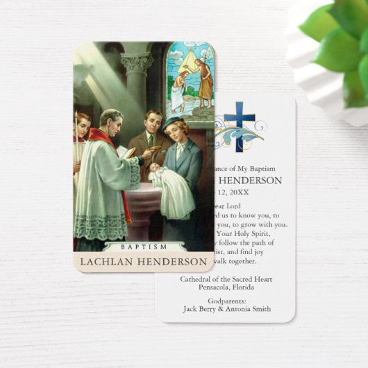 doopgebed | Bij het lettertype Visitekaartje (Bureau)