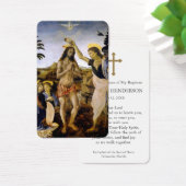 doopgebed | Doop van Christus 1 Visitekaartje (Bureau)
