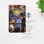 doopgebed | Doop van Christus 2 Visitekaartje (Bureau)