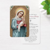 doopgebed | Heilige Maagd Visitekaartje (Bureau)