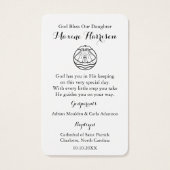 doopgebed | Karmel Visitekaartje (Achterkant)