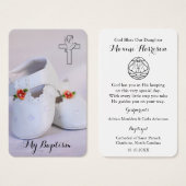 doopgebed | Kleine schoenen Visitekaartje (Voorkant /achterkant)