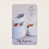doopgebed | Kleine schoenen Visitekaartje (Voorkant)