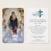 doopgebed | Maagd & Engelen Visitekaartje (Voorkant /achterkant)