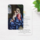 doopgebed | Maagd & Kind Omhelzen Visitekaartje (Bureau)