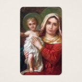 doopgebed | Madonna en kind Visitekaartje (Voorkant)