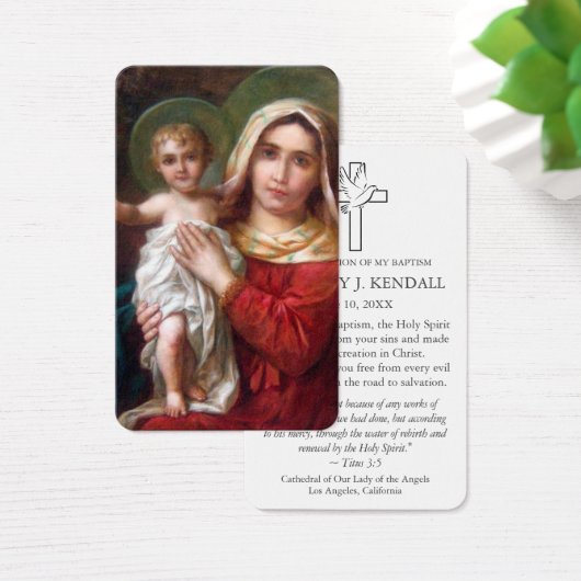 doopgebed | Madonna en kind Visitekaartje (Bureau)