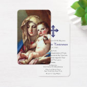 doopgebed | Madonna van de goudvink Visitekaartje (Bureau)