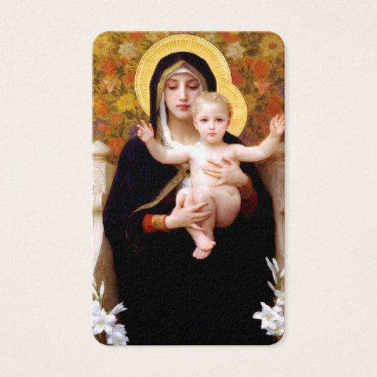 doopgebed | Madonna van de Lelies Visitekaartje (Voorkant)