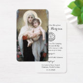 doopgebed | Madonna van de Rozen Visitekaartje (Bureau)