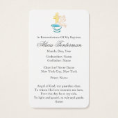 doopgebed | Onbevlekt hart van Maria Visitekaartje (Achterkant)