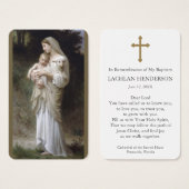 doopgebed | Onschuld Visitekaartje (Voorkant /achterkant)