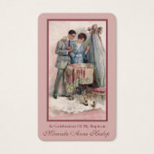 doopgebed | roze visitekaartje (Voorkant)