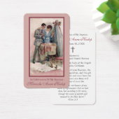 doopgebed | roze visitekaartje (Bureau)