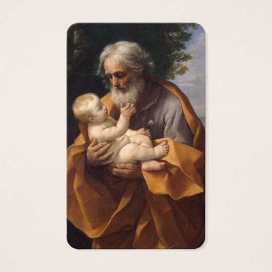 doopgebed | Sint Jozef & Baby Jesus Visitekaartje (Voorkant)