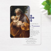 doopgebed | Sint Jozef & Baby Jesus Visitekaartje (Bureau)