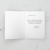 doopgroet met engel en Baby Kaart (Binnen)