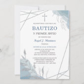 Doopjongen Uitnodiging Spaans (Voorkant)